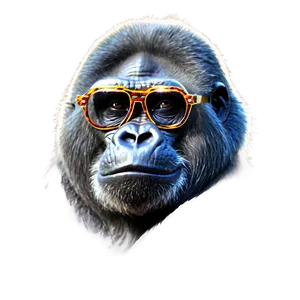 Gorilla With Cool Glasses Png Vix77 PNG image