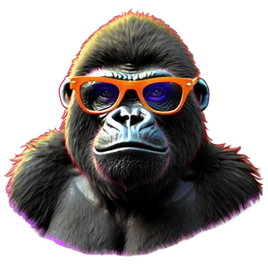 Gorilla With Funky Glasses Png 06282024 PNG image