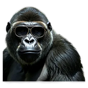 Gorilla With Round Glasses Png Fwx62 PNG image