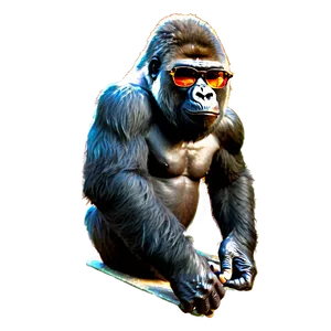 Gorilla With Sunglasses Png 05212024 PNG image