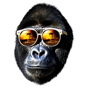 Gorilla With Sunglasses Png 05212024 PNG image