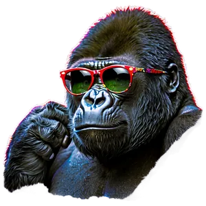 Gorilla With Sunglasses Png Get12 PNG image