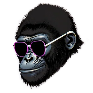 Gorilla With Sunglasses Png Peb PNG image