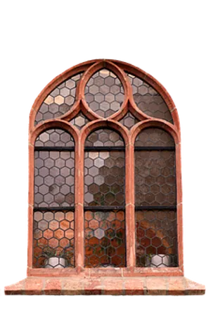 Gothic Arch Window Stained Glass PNG image