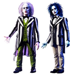 Gothic Beetlejuice Style PNG Omu PNG