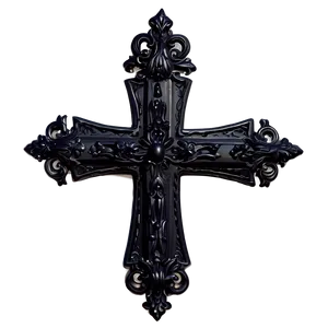 Gothic Black Cross Png Hng62 PNG image