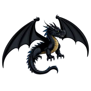 Gothic Black Dragon Image PNG 2 PNG