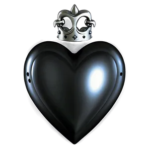 Gothic Black Heart Png 31 PNG image