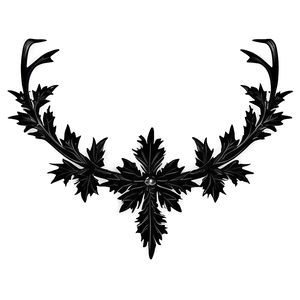 Gothic Black Wreath PNG 05242024