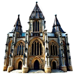 Gothic Cathedral Building Png 05232024 PNG image