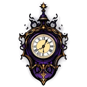 Gothic Clock Clipart PNG 30 PNG