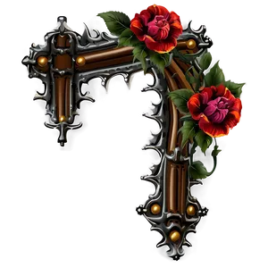 Gothic Corner Flower PNG 89 PNG