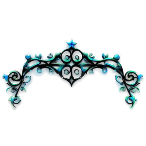 Gothic Decorative Line PNG 05252024
