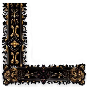 Gothic Decorative Line Png 84 PNG image