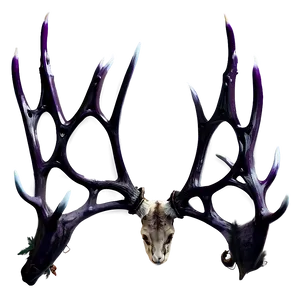 Gothic Deer Antler Aesthetic PNG Ekn PNG