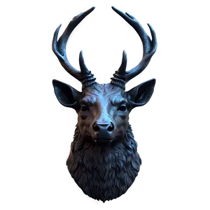 Gothic Deer Head Dark Style PNG 12 PNG