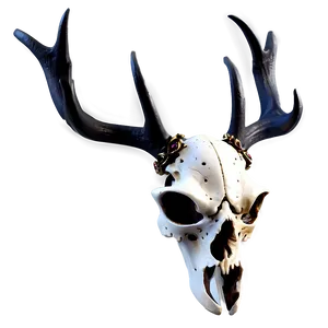 Gothic Deer Skull Decor Png 13 PNG image