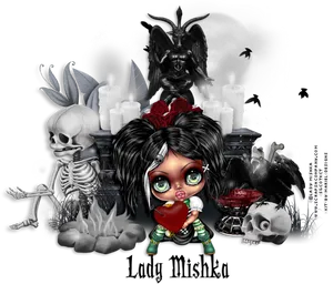 Gothic Doll Fantasy Art
