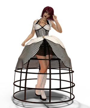 Gothic Dollin Cage Dress