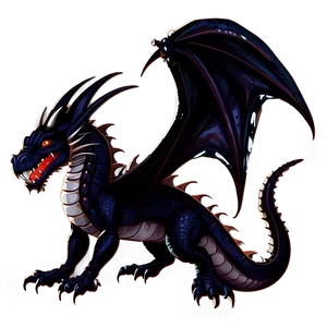 Gothic Dragon Clipart PNG 06282024 PNG