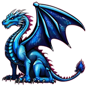 Gothic Dragon Clipart PNG Brt