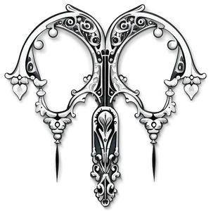 Gothic Filigree Illustration Png 06212024 PNG image