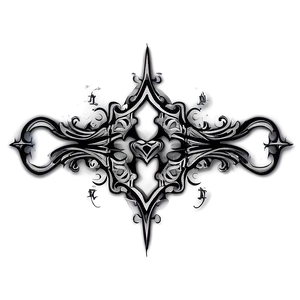 Gothic Flourish Tattoo PNG 06212024 PNG