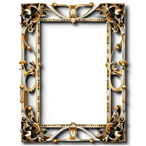 Gothic Frame Decoration PNG 06262024