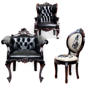 Gothic Furniture Aesthetics PNG Eax