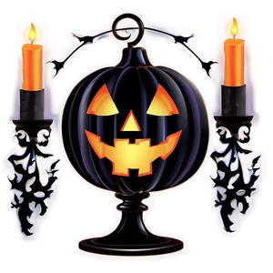 Gothic Halloween Decor Png Rul PNG image