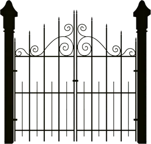Gothic Haunted House Gate