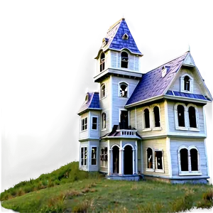 Gothic Haunted House PNG 52