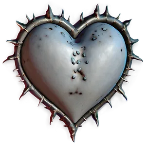 Gothic Heart With Thorns PNG Mir PNG