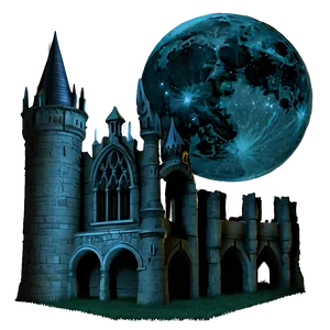 Gothic Horror Castle Png Vse PNG image