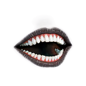 Gothic Horror Mouth PNG 06212024