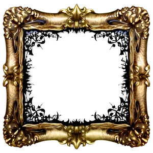 Gothic Mirror Frame PNG Bax