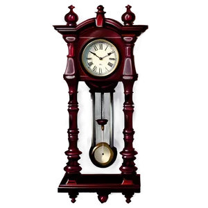 Gothic Pendulum Clock PNG Wdt64 PNG