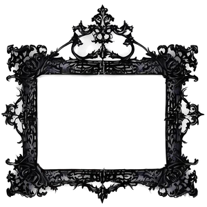 Gothic Picture Frame PNG 05042024