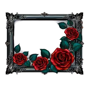 Gothic Rose Frame PNG Eny PNG