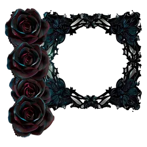 Gothic Rose Frame PNG Ryd