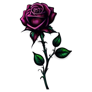 Gothic Rose Tattoo Idea PNG 05252024 PNG