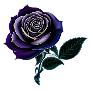 Gothic Roses Tattoo PNG Oxx