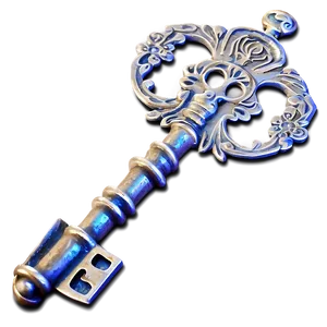 Gothic Skeleton Key Picture Png Ctg PNG image