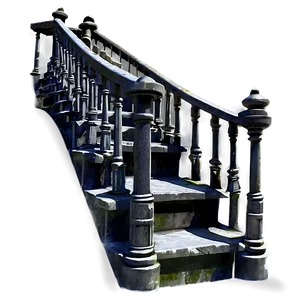 Gothic Staircase PNG Vmr52