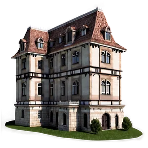 Gothic Style Manor PNG Jnu