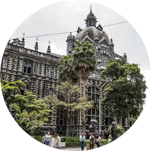 Gothic Style University Building PNG image