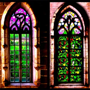 Gothic Style Window PNG 05042024