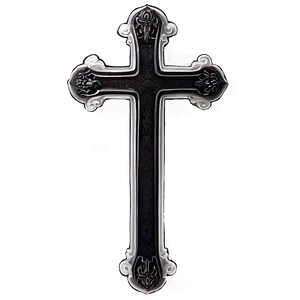 Gothic Thin Cross PNG 06292024 PNG