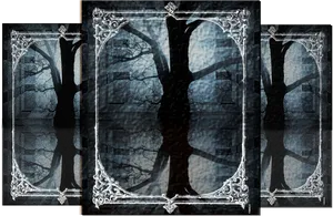 Gothic_ Tree_ Triptych.png PNG image