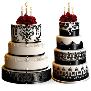 Gothic Wedding Cake Png 06122024 PNG image